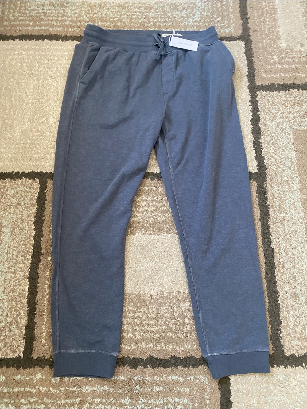 New Outerknown organic cotton sweatpants back zipper pocket men’s size L & XL